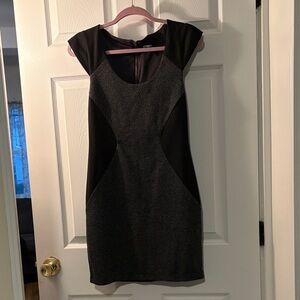 Express Black and Gray Mini Dress
